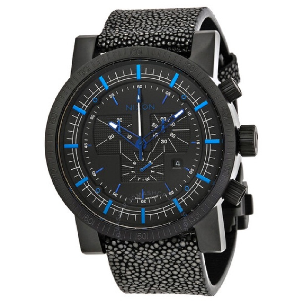 Magnacon Leather II Men's Chronograph Stingray Leather Watch (NEW)